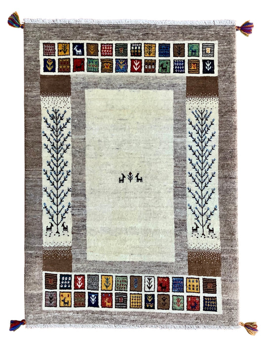 【オンライン限定】カシュクリギャッベ  122cm x 86cm RJ6679