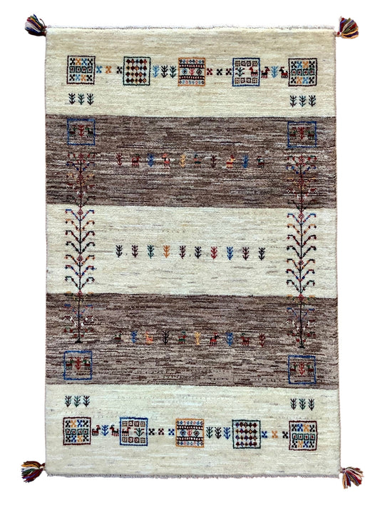【オンライン限定】カシュクリギャッベ  130cm x 85cm RJ3692