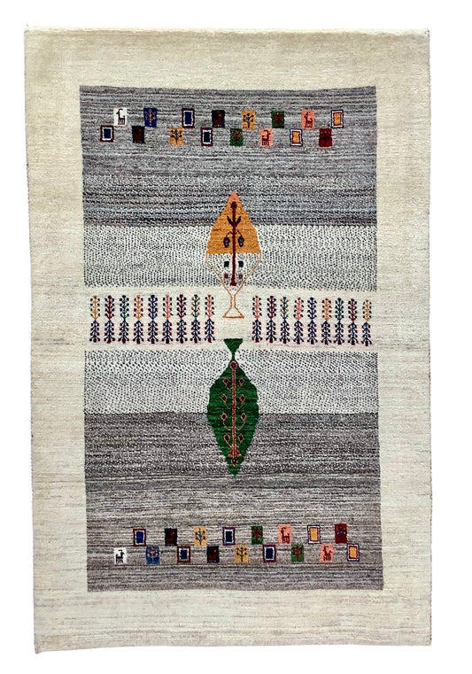 【オンライン限定】カシュクリギャッベ  133cm x 85cm RJ10945