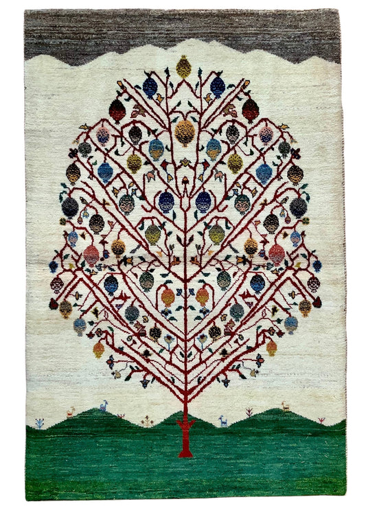 【オンライン限定】カシュクリギャッベ  134cm x 88cm RJ11018