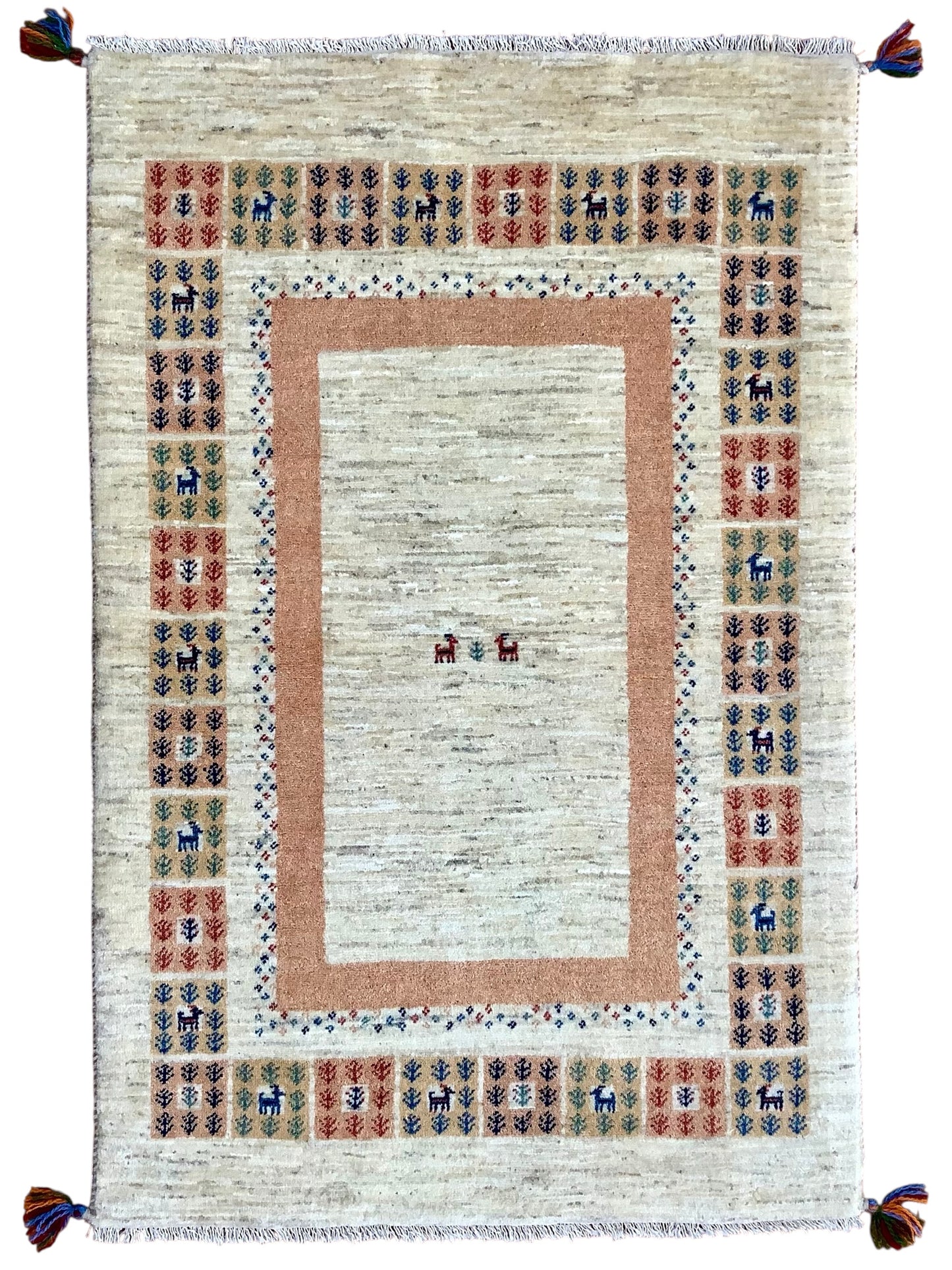 【オンライン限定】カシュクリギャッベ  125cm x 80cm RJ3167