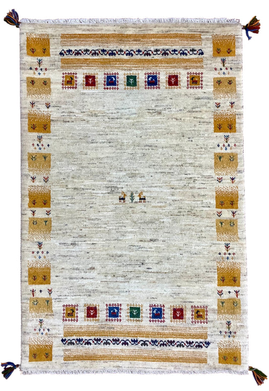 【オンライン限定】カシュクリギャッベ  128cm x 82cm RJ6671