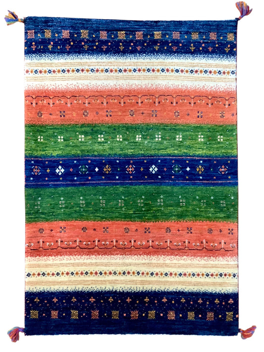 【オンライン限定】カシュクリギャッベ  123cm x 83cm RJ8953
