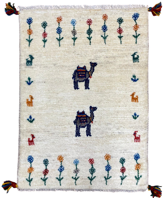 【オンライン限定】ギャッベ 90cm x 63cm RJ14182