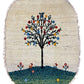 【オンライン限定】ギャッベ 87cm x 60cm (楕円形) RJ12582