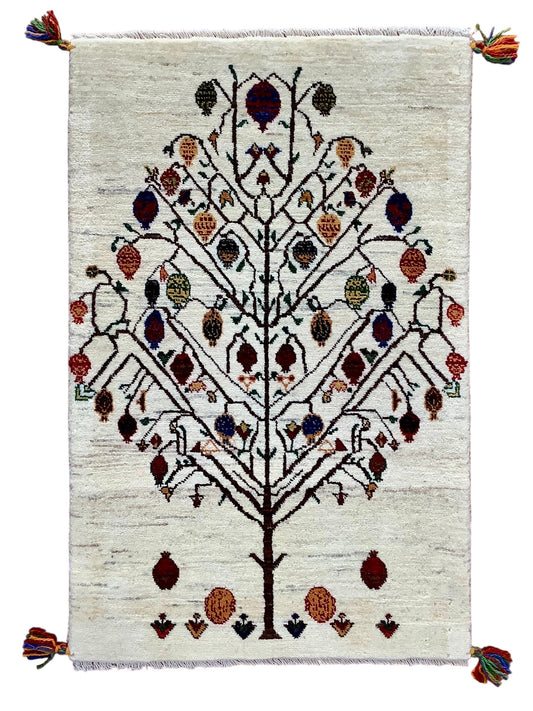 【オンライン限定】カシュクリギャッベ  98cm x 63cm RJ8414