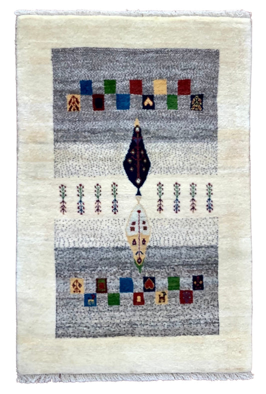 【オンライン限定】カシュクリギャッベ 93cm x 62cm RJ10227