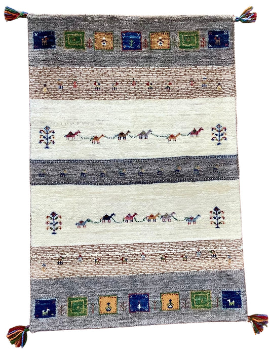 【オンライン限定】カシュクリギャッベ 94cm x 63cm RJ4935