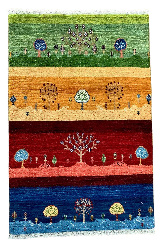 【オンライン限定】カシュクリギャッベ 97cm x 64cm RJ10213