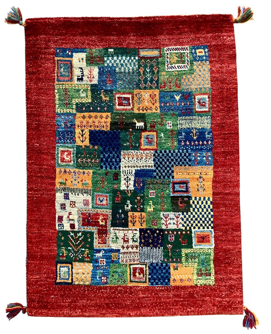 【オンライン限定】カシュクリギャッベ 94cm x 67cm RJ9119