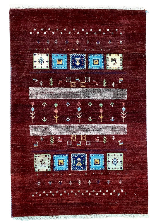 【オンライン限定】カシュクリギャッベ 97cm x 65cm RJ9800