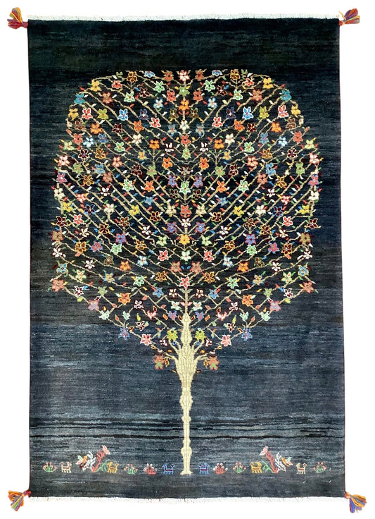 【オンライン限定】カシュクリギャッベ  155cm x 102cm RJ9097