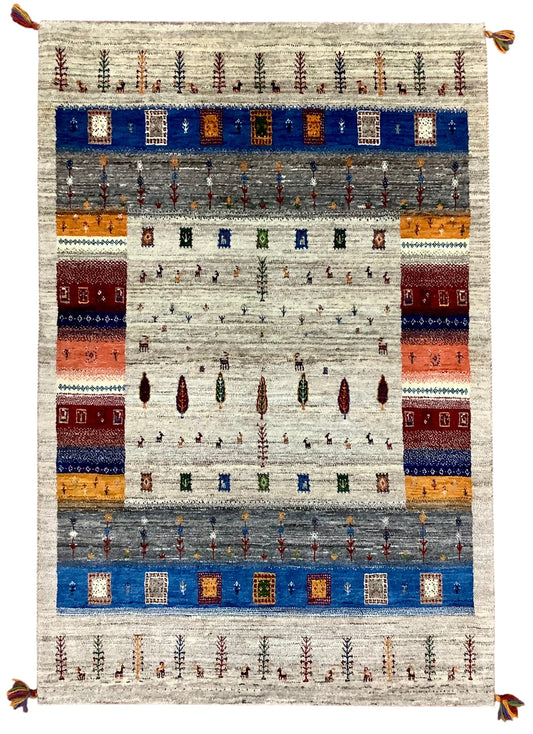 【オンライン限定】カシュクリギャッベ  157cm x 105cm RJ8396
