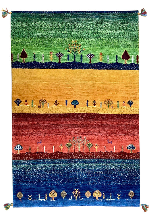 【オンライン限定】カシュクリギャッベ  148cm x 98cm RJ9135