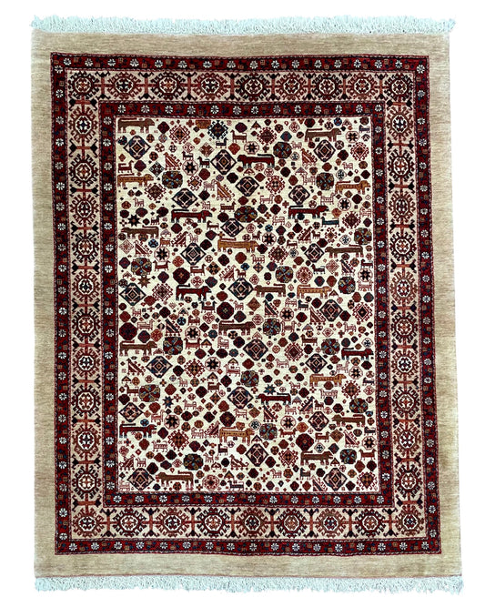 【オンライン限定】カシュガイ・ギャルドネメヒ 199cm x 156cm NT13686