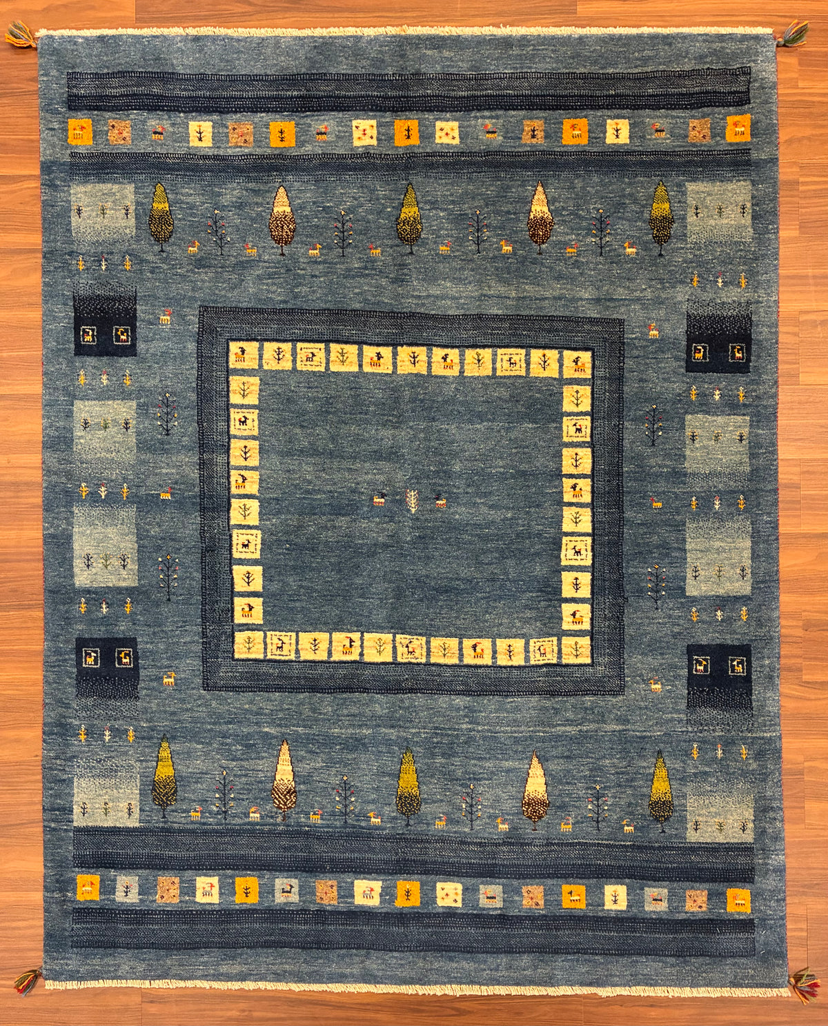 【千葉店】カシュクリギャッベ  198cm x 155cm RJ9847