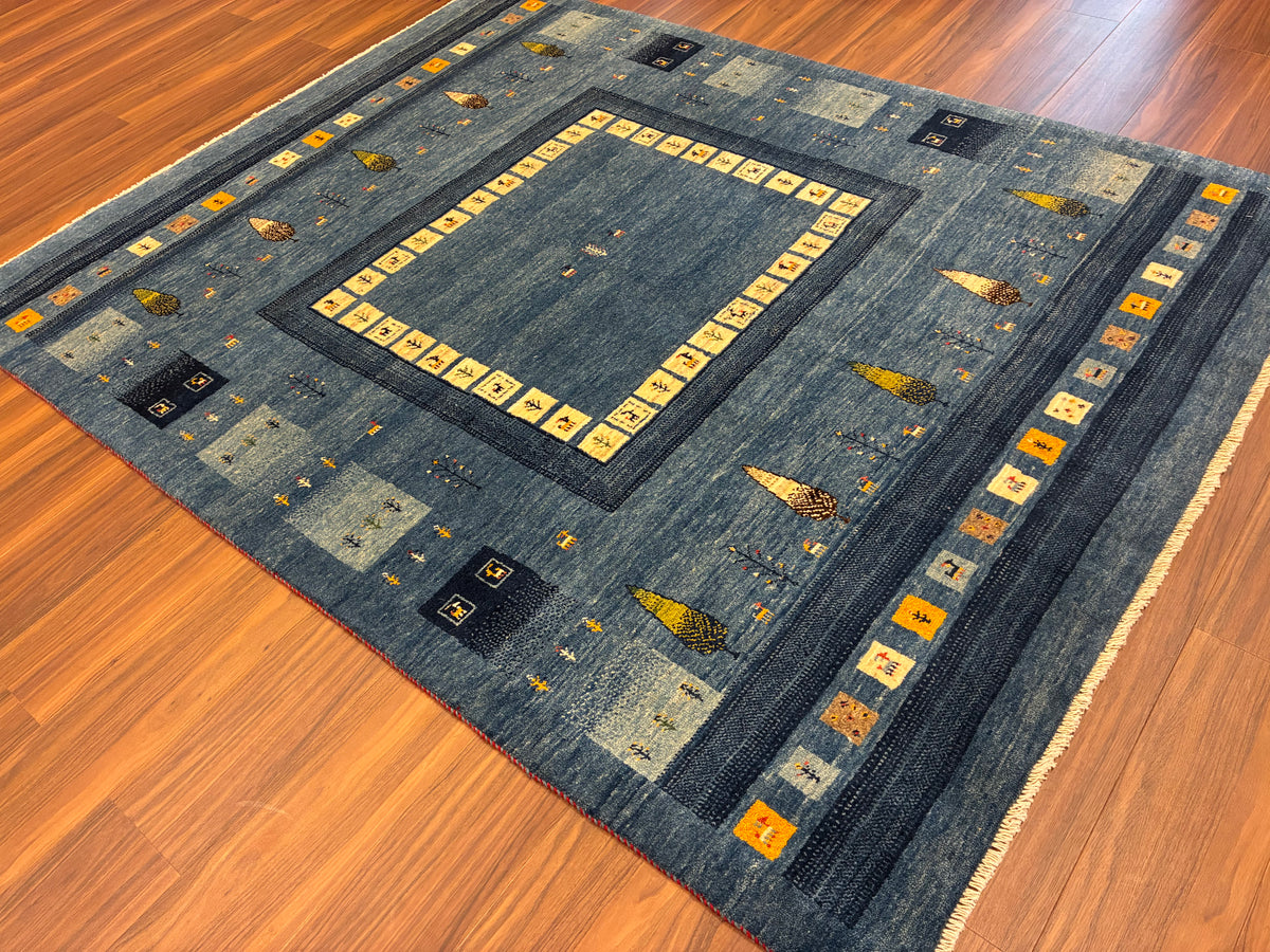 【千葉店】カシュクリギャッベ  198cm x 155cm RJ9847