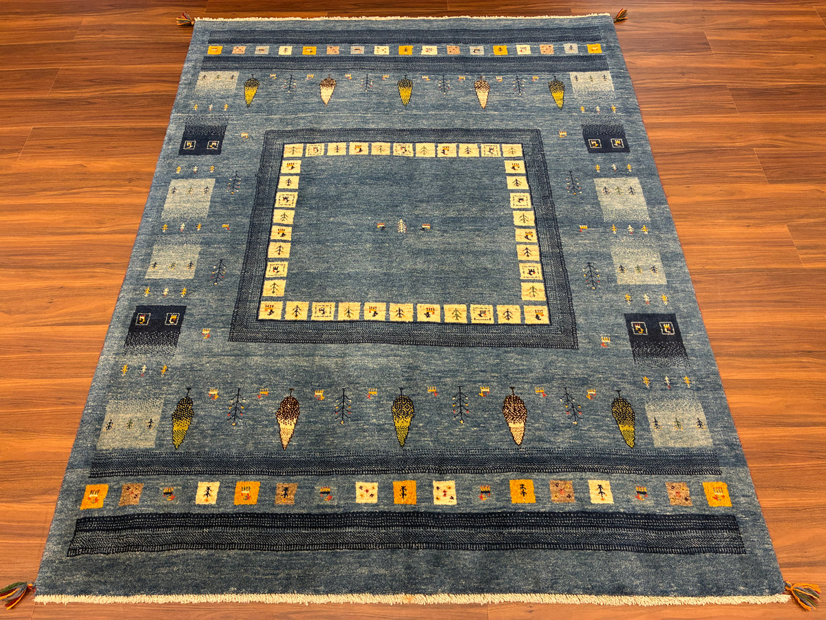 【千葉店】カシュクリギャッベ  198cm x 155cm RJ9847
