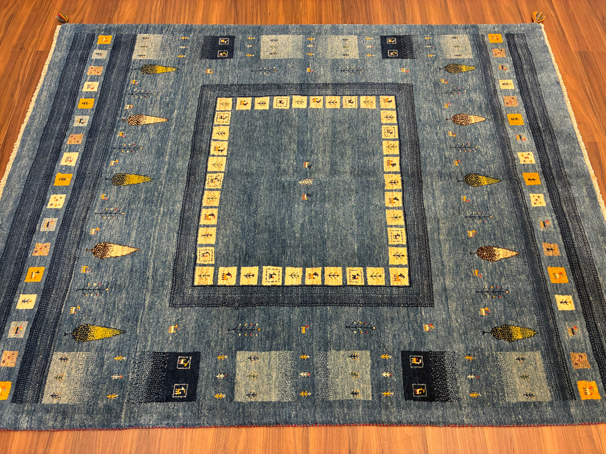 【千葉店】カシュクリギャッベ  198cm x 155cm RJ9847