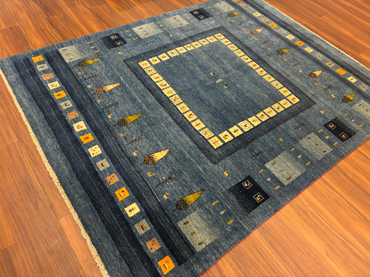 【千葉店】カシュクリギャッベ  198cm x 155cm RJ9847