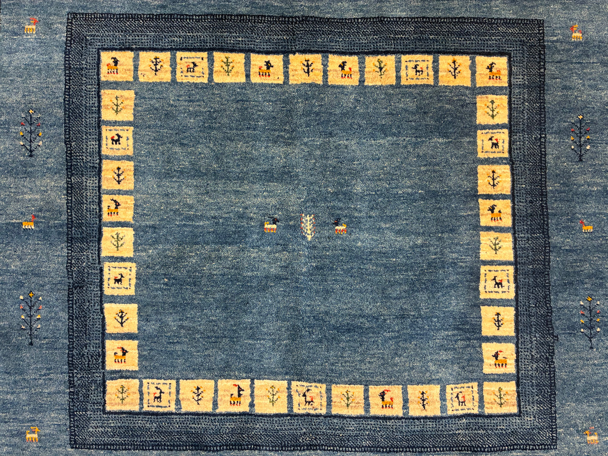 【千葉店】カシュクリギャッベ  198cm x 155cm RJ9847