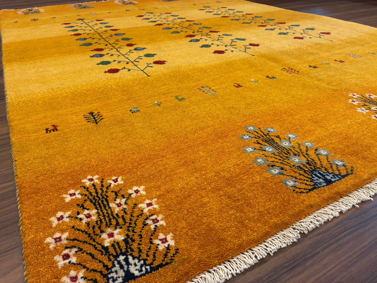 【千葉店】カシュクリギャッベ  203cm x 153cm RJ14422
