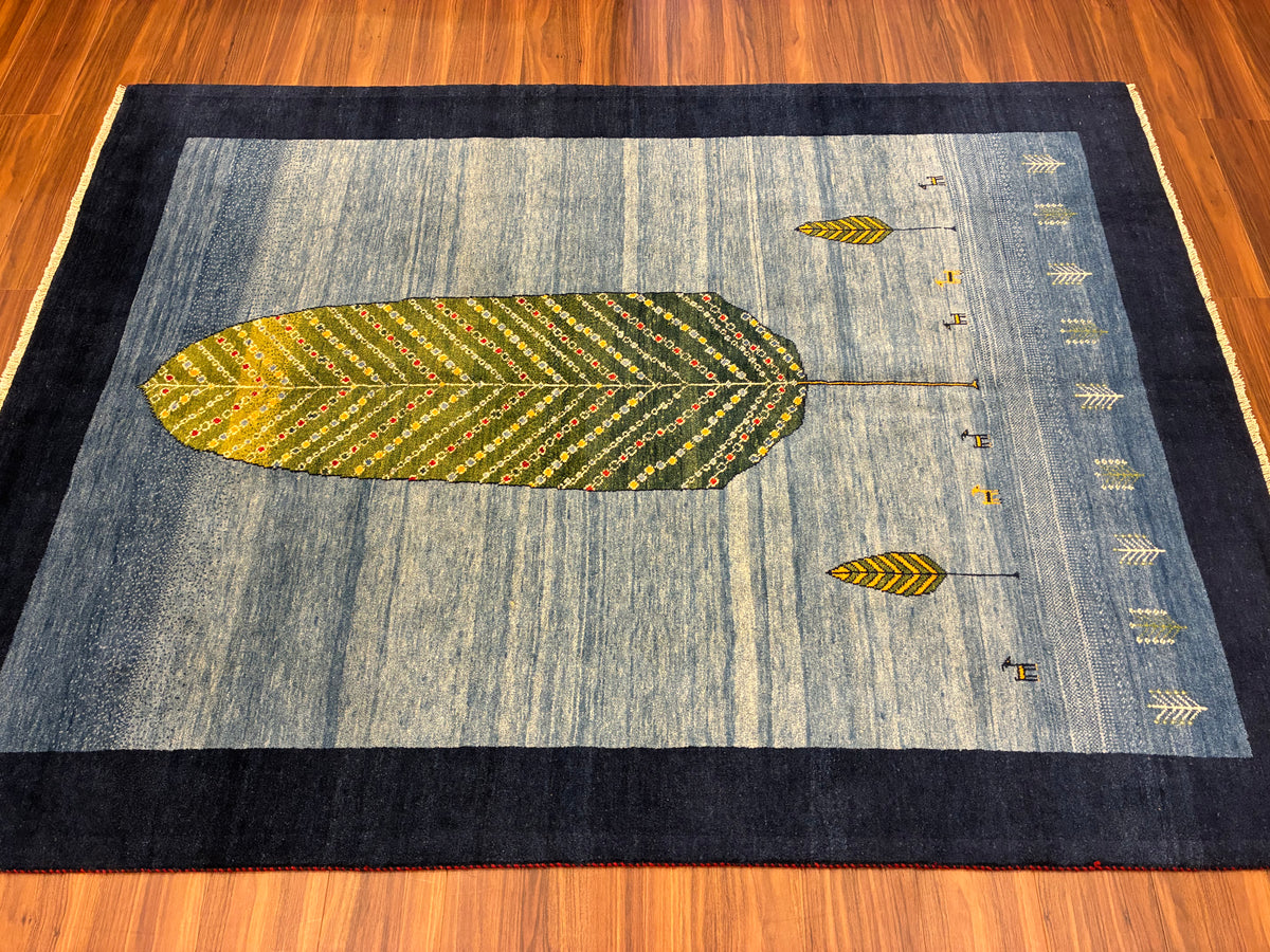 【千葉店】カシュクリギャッベ  207cm x 153cm RJ14430
