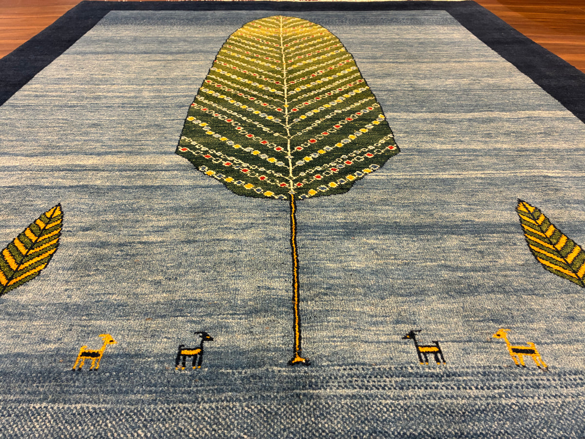 【千葉店】カシュクリギャッベ  207cm x 153cm RJ14430