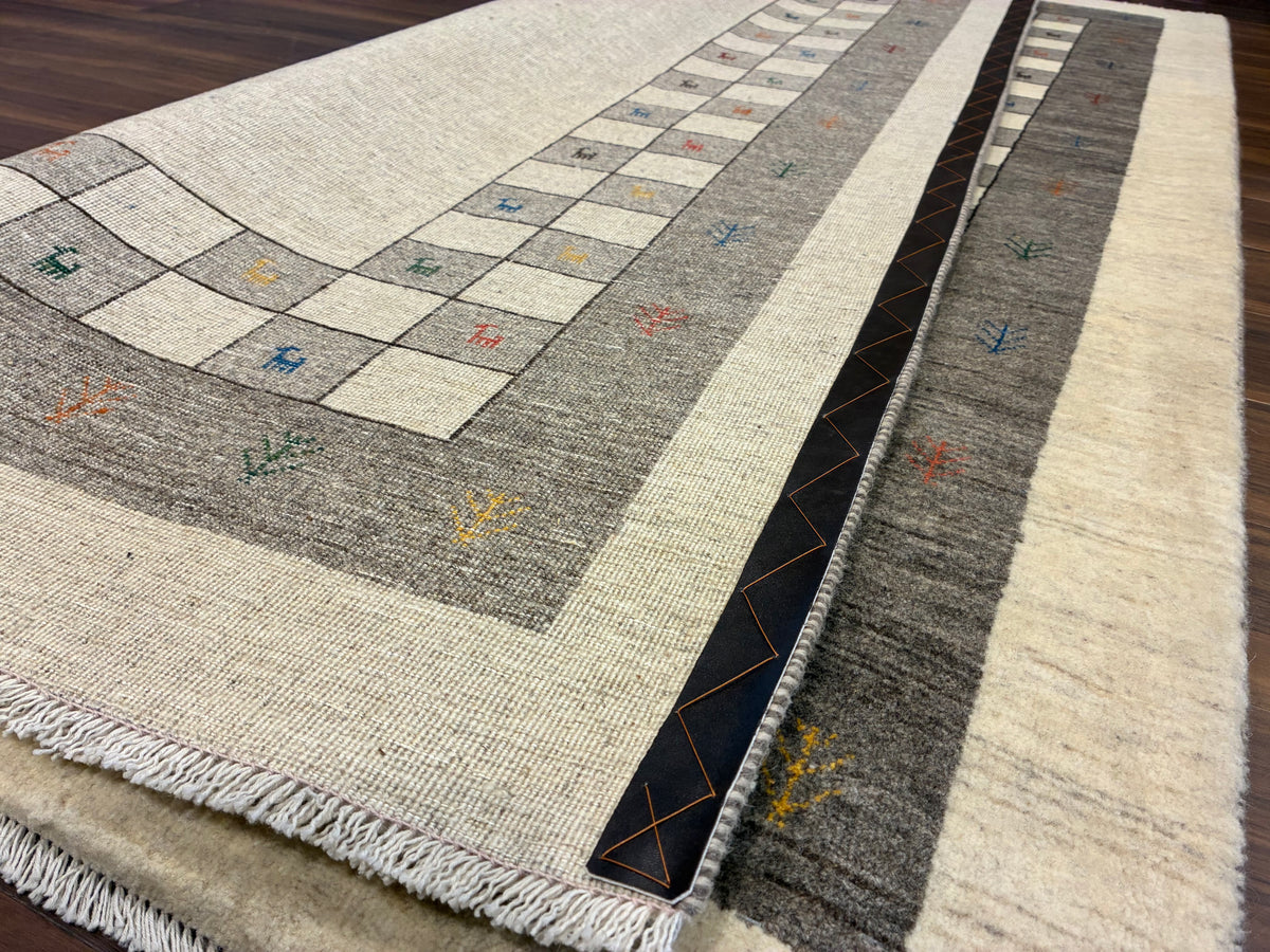 【千葉店】カシュクリギャッベ  210cm x 158cm RJ14438