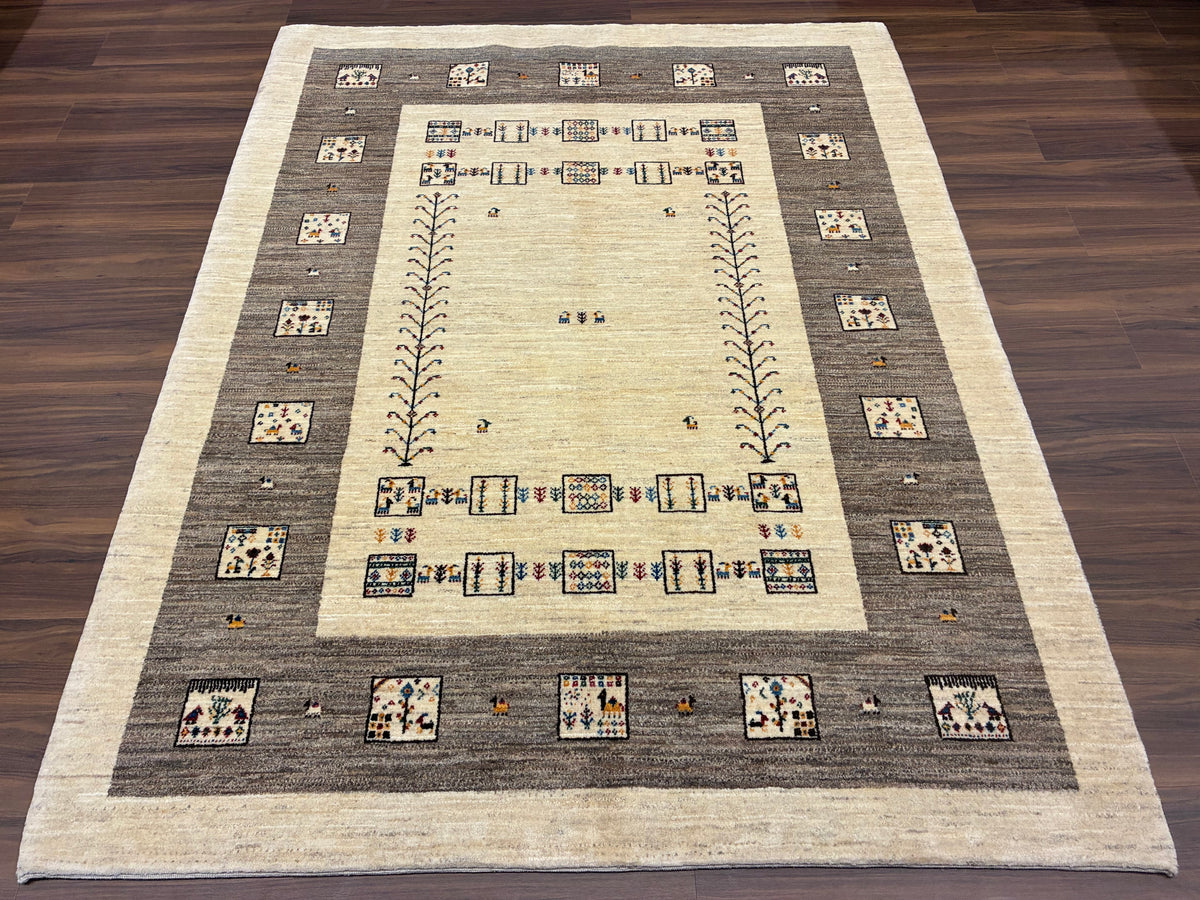 【千葉店】カシュクリギャッベ  205cm x 160cm RJ10950