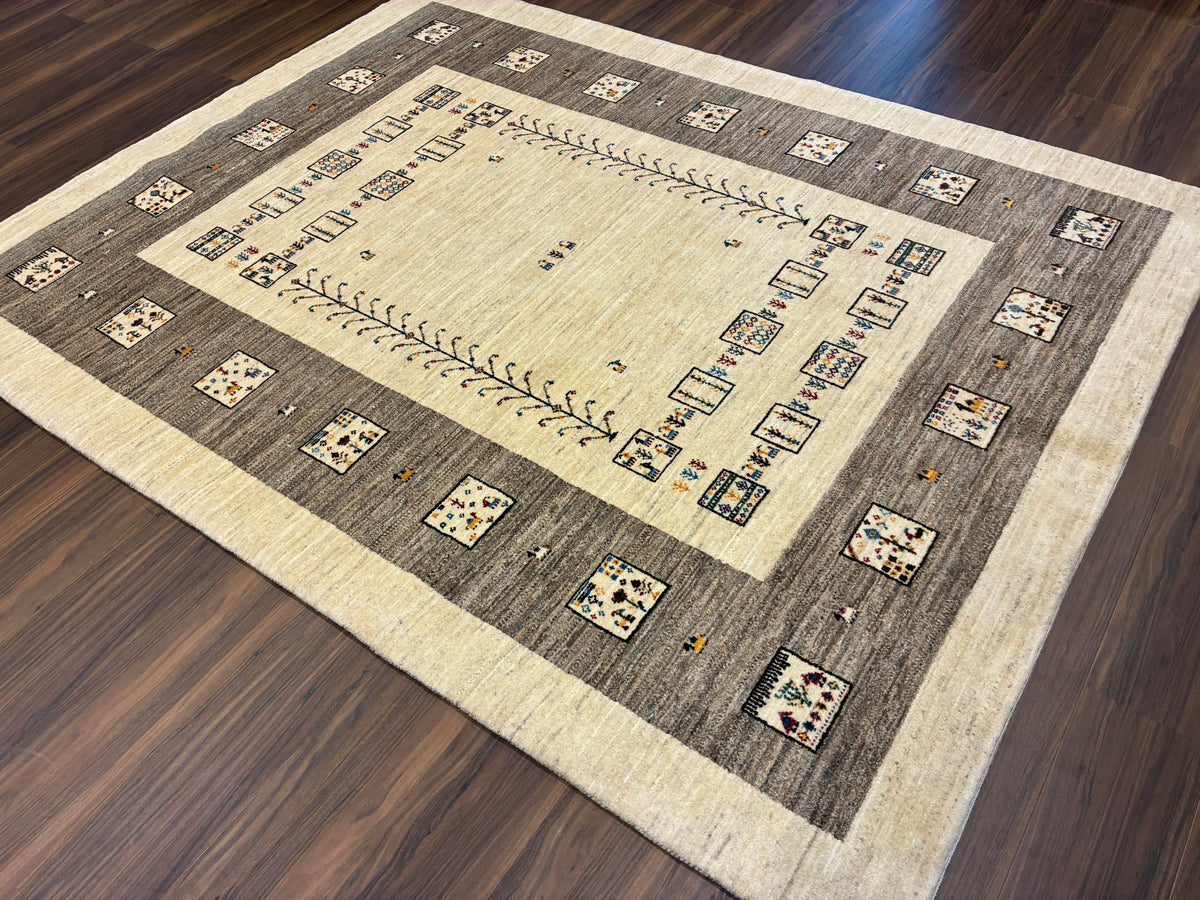 【千葉店】カシュクリギャッベ  205cm x 160cm RJ10950
