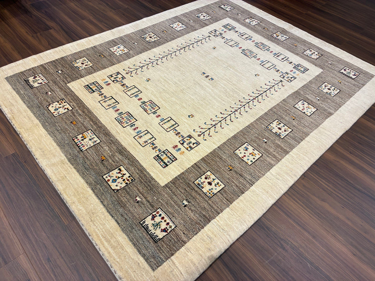 【千葉店】カシュクリギャッベ  205cm x 160cm RJ10950