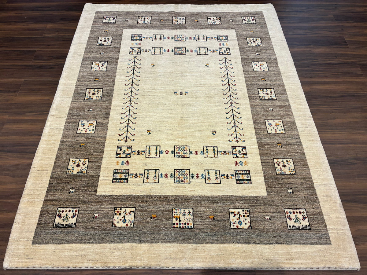 【千葉店】カシュクリギャッベ  205cm x 160cm RJ10950