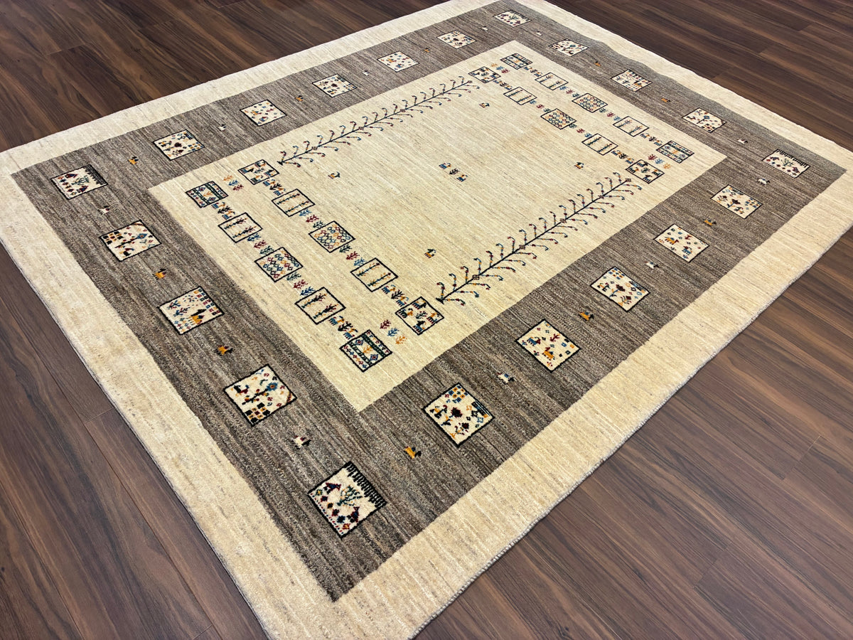 【千葉店】カシュクリギャッベ  205cm x 160cm RJ10950