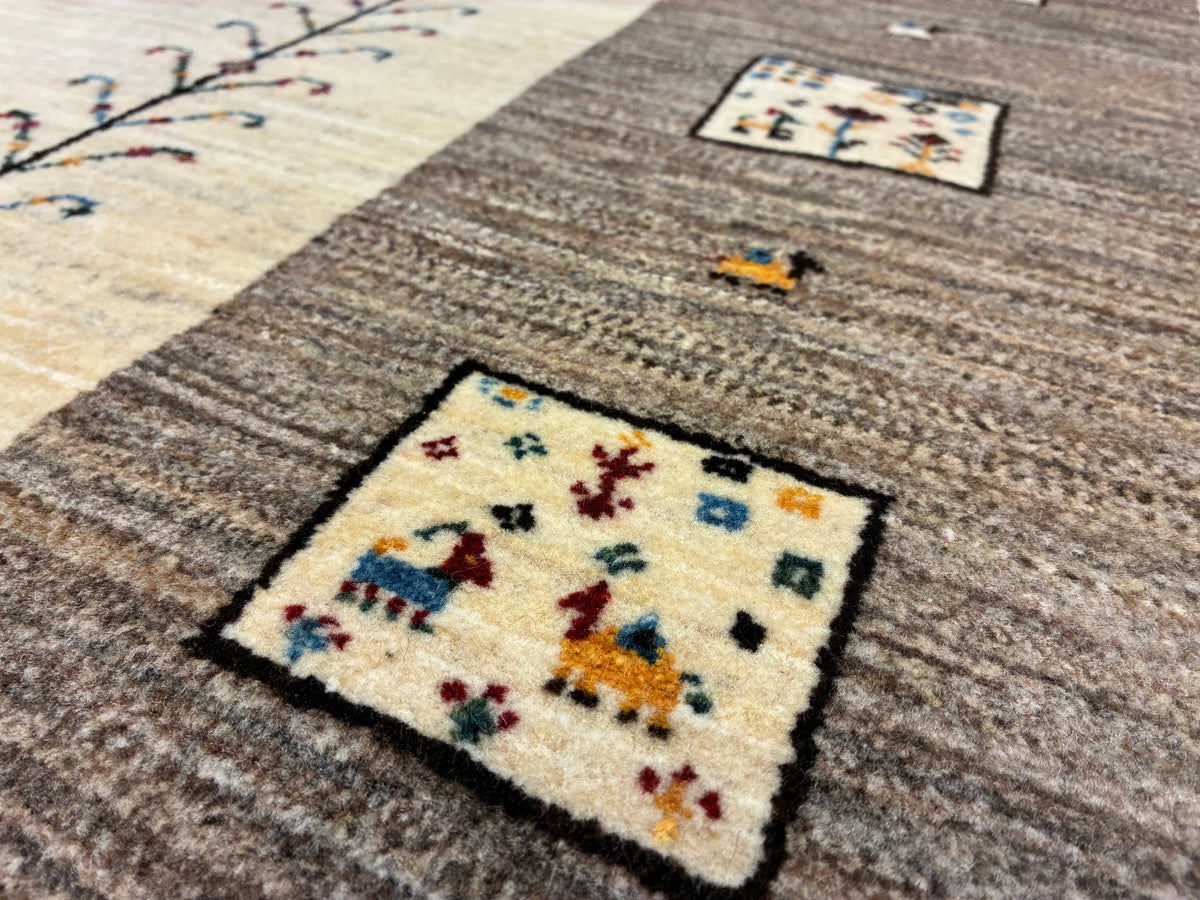【千葉店】カシュクリギャッベ  205cm x 160cm RJ10950