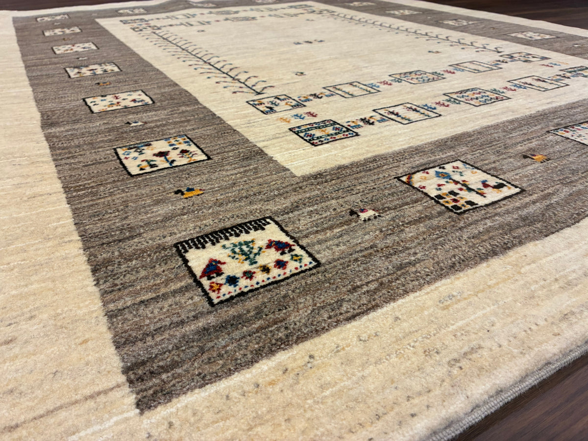【千葉店】カシュクリギャッベ  205cm x 160cm RJ10950