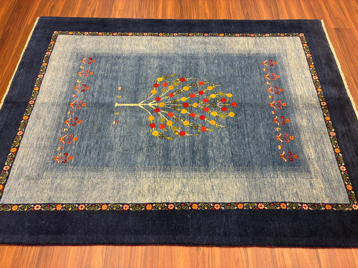 【千葉店】カシュクリギャッベ  203cm x 153cm RJ14423