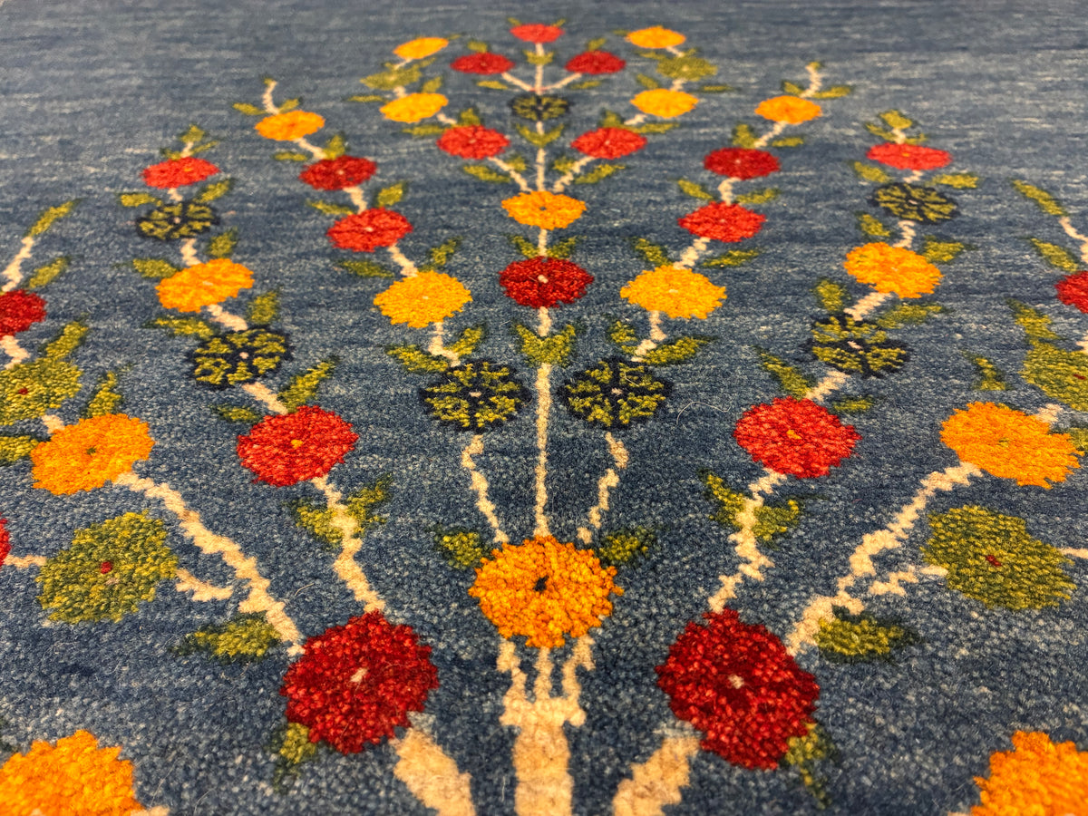 【千葉店】カシュクリギャッベ  203cm x 153cm RJ14423