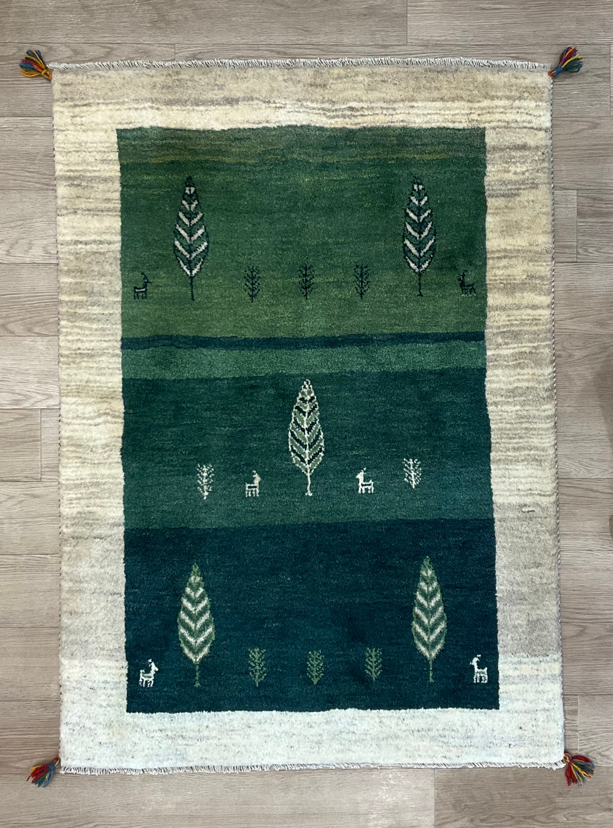 【福岡店】ギャッベ 148cm x 107cm RJ12735