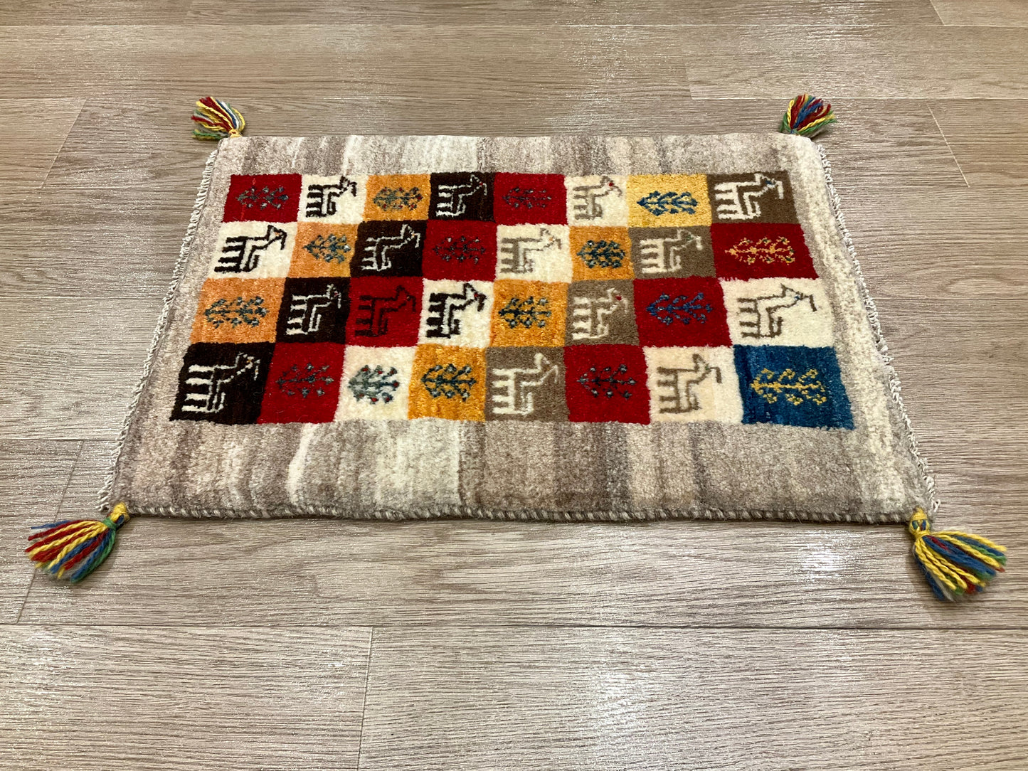 ギャッベ 60cm x 44cm NN18632